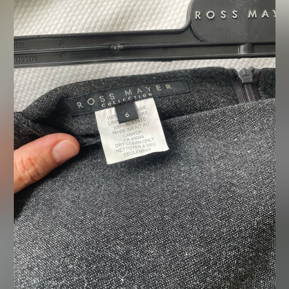 Ross Mayer Charcoal Skirt - Size 6 - Picture 3 of 3
